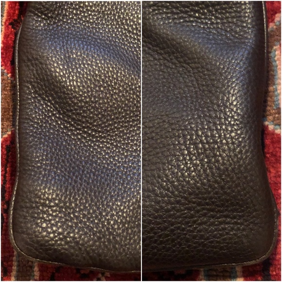 GUCCI Unisex Brown Pebble Leather Crossbody 100% Authentic - Picture 6 of 16